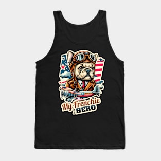 Pilot French bulldog Tank Top